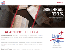 Tablet Screenshot of christforallpeoples.org